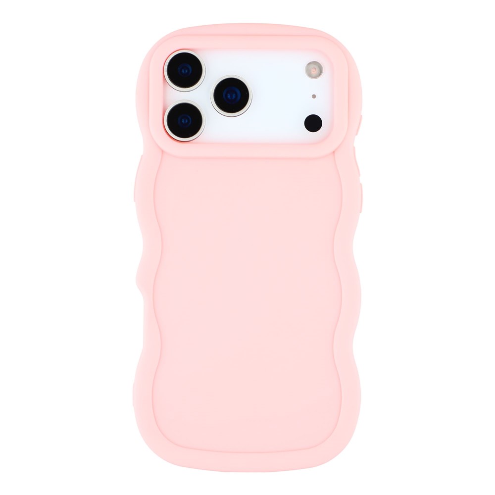  iPhone 17 Pro Max Mobilskal Wavy Ljus Rosa - Teknikhallen.se