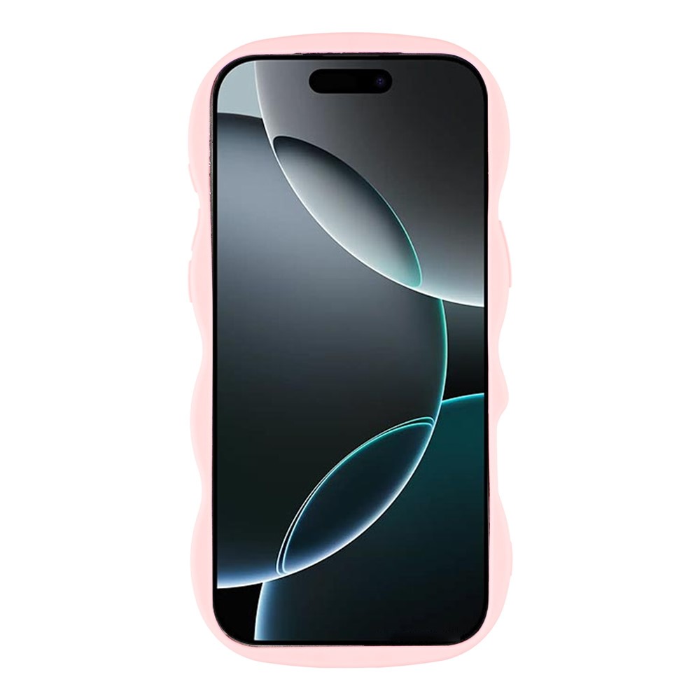  iPhone 17 Pro Mobilskal Wavy Ljus Rosa - Teknikhallen.se