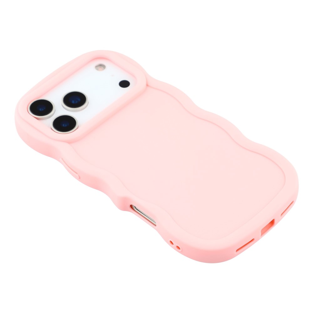  iPhone 17 Pro Mobilskal Wavy Ljus Rosa - Teknikhallen.se