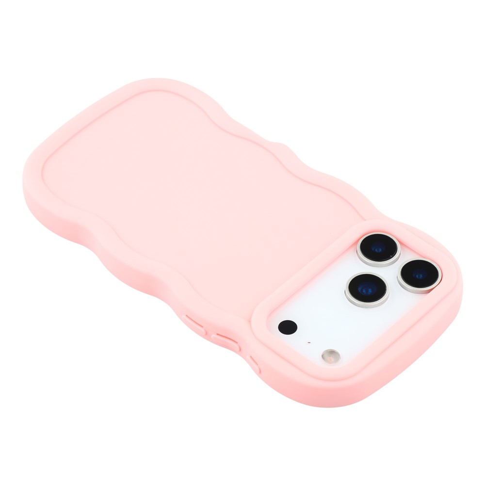  iPhone 17 Pro Mobilskal Wavy Ljus Rosa - Teknikhallen.se