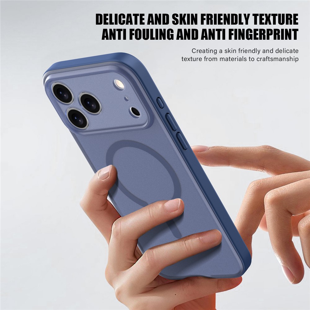  iPhone 17 Pro Skal MagSafe Skin Feel Frosted Grön - Teknikhallen.se