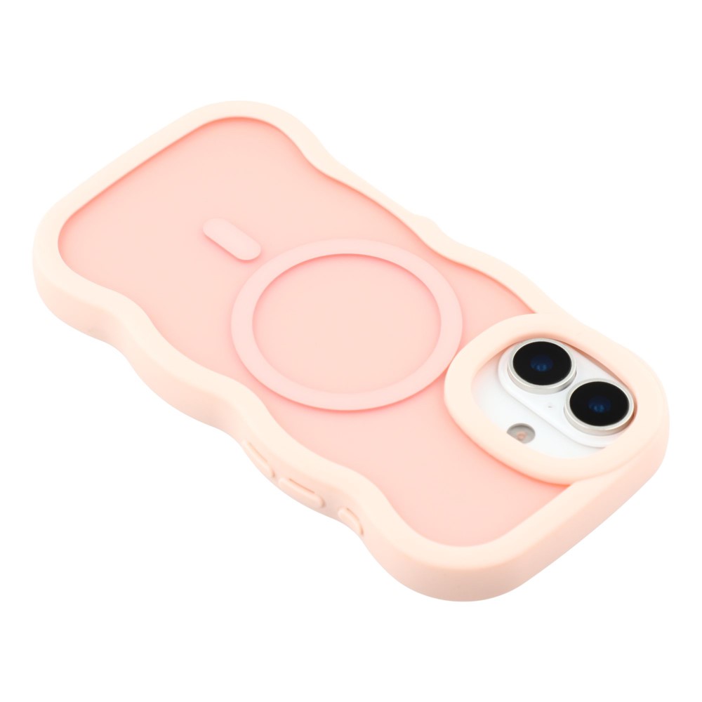  iPhone 17 Skal MagSafe Wavy Matt Ljus Rosa - Teknikhallen.se