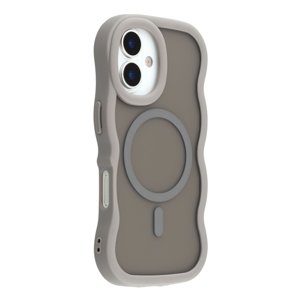  iPhone 17 Skal MagSafe Wavy Matt Grå - Teknikhallen.se