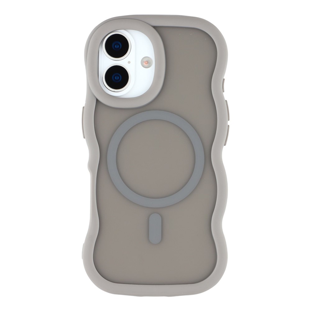  iPhone 17 Skal MagSafe Wavy Matt Grå - Teknikhallen.se