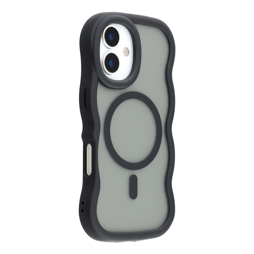  iPhone 17 Skal MagSafe Wavy Matt Svart - Teknikhallen.se