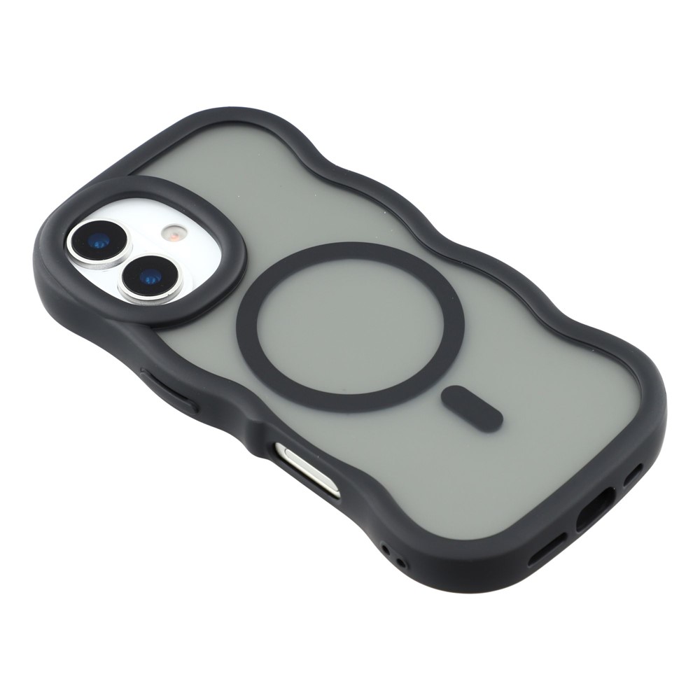  iPhone 17 Skal MagSafe Wavy Matt Svart - Teknikhallen.se