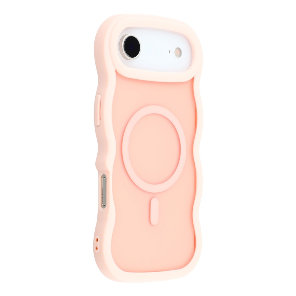  iPhone 17 Air Skal MagSafe Wavy Matt Ljus Rosa - Teknikhallen.se