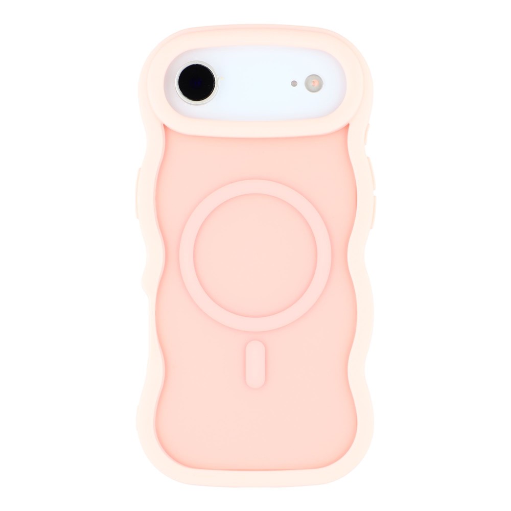  iPhone 17 Air Skal MagSafe Wavy Matt Ljus Rosa - Teknikhallen.se