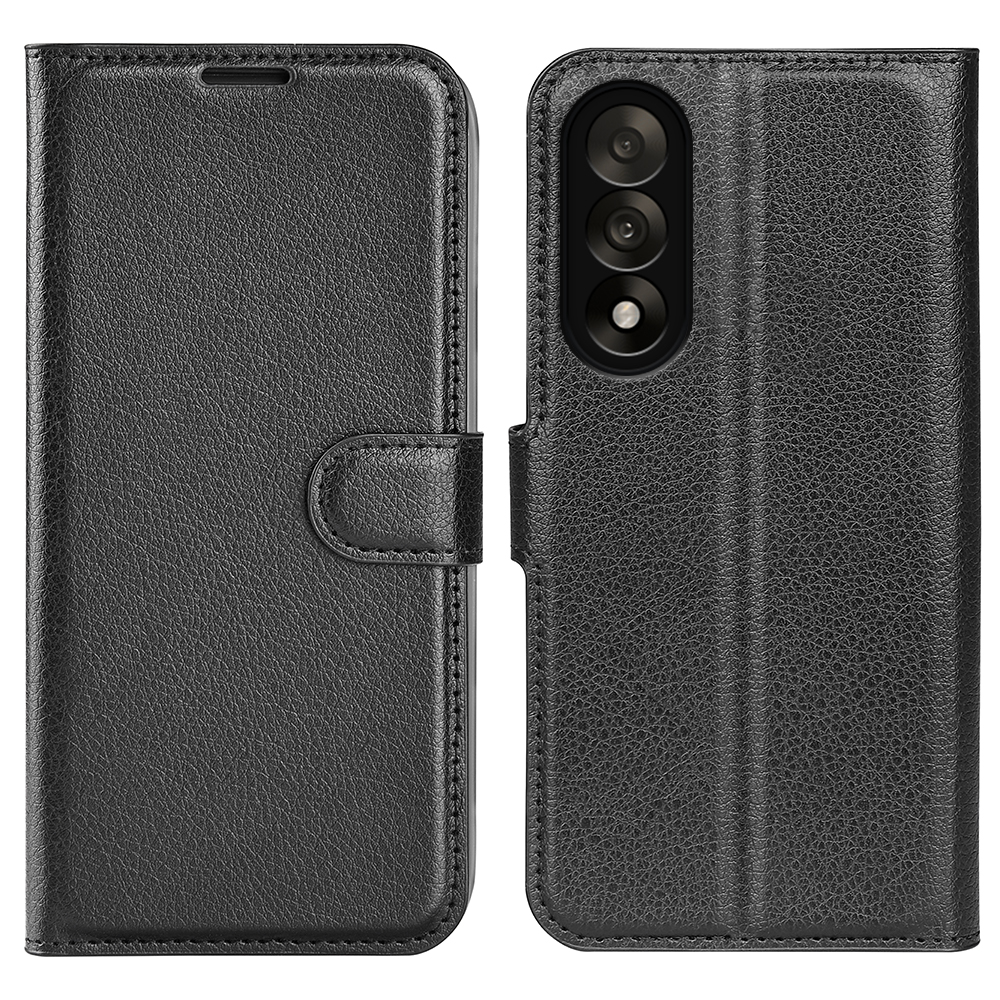  OnePlus Nord 5 5G Fodral Litchi Läder Svart - Teknikhallen.se