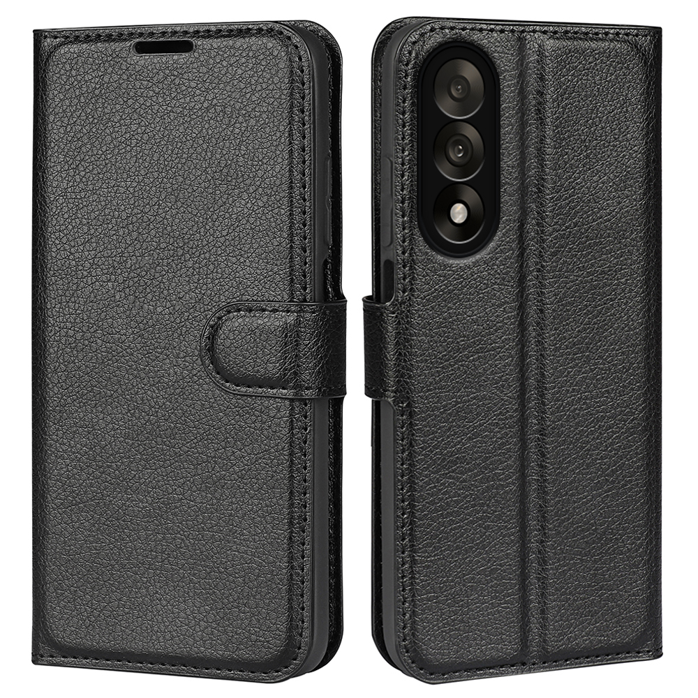  OnePlus Nord 5 5G Fodral Litchi Läder Svart - Teknikhallen.se