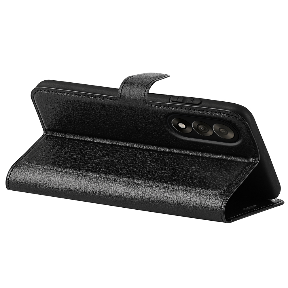  OnePlus Nord 5 5G Fodral Litchi Läder Svart - Teknikhallen.se