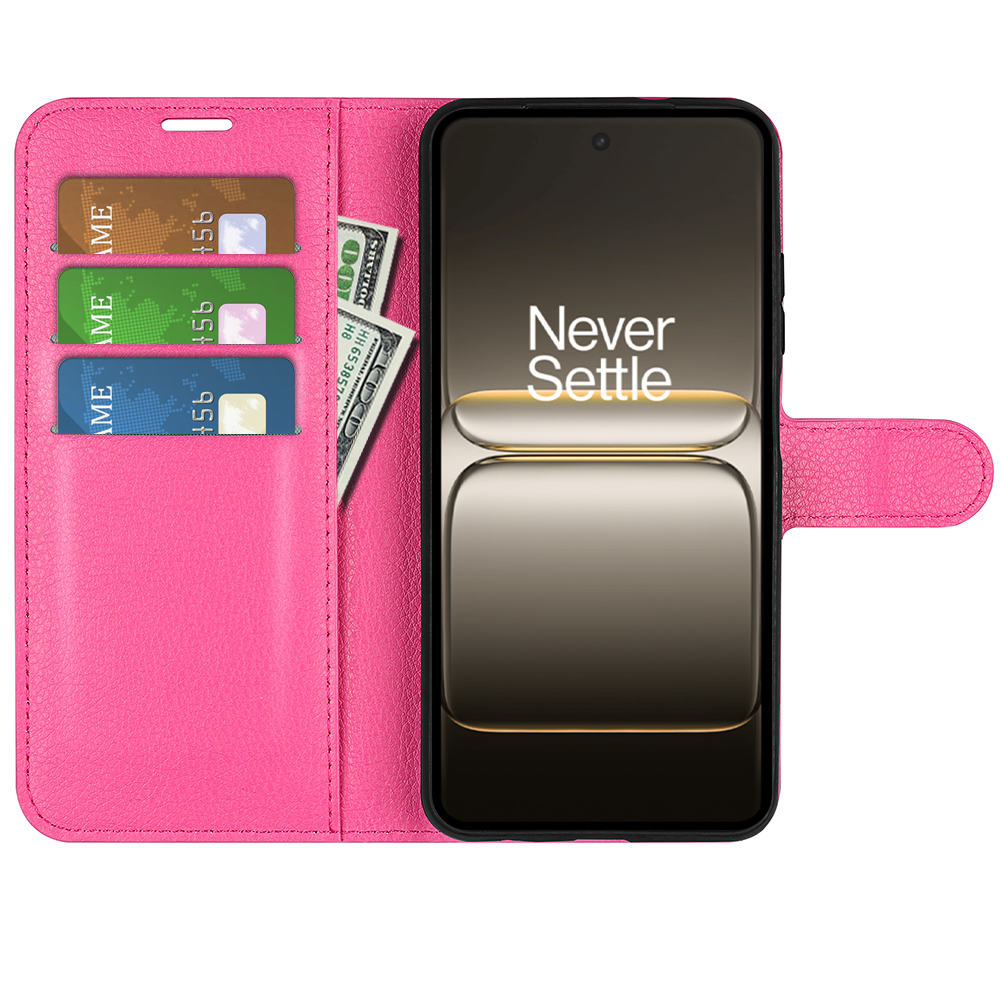  OnePlus Nord 5 5G Fodral Litchi Läder Rosa - Teknikhallen.se
