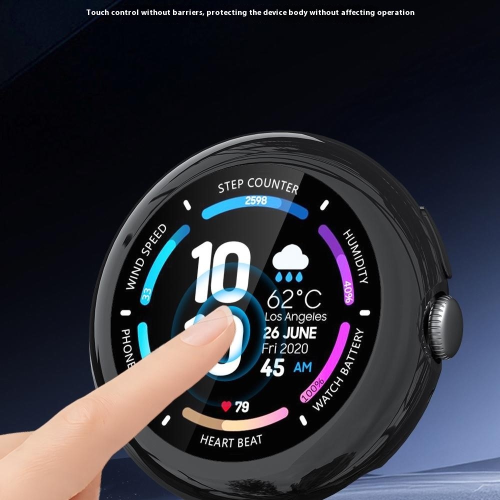  Google Pixel Watch 4 45 mm Skal TPU Svart - Teknikhallen.se