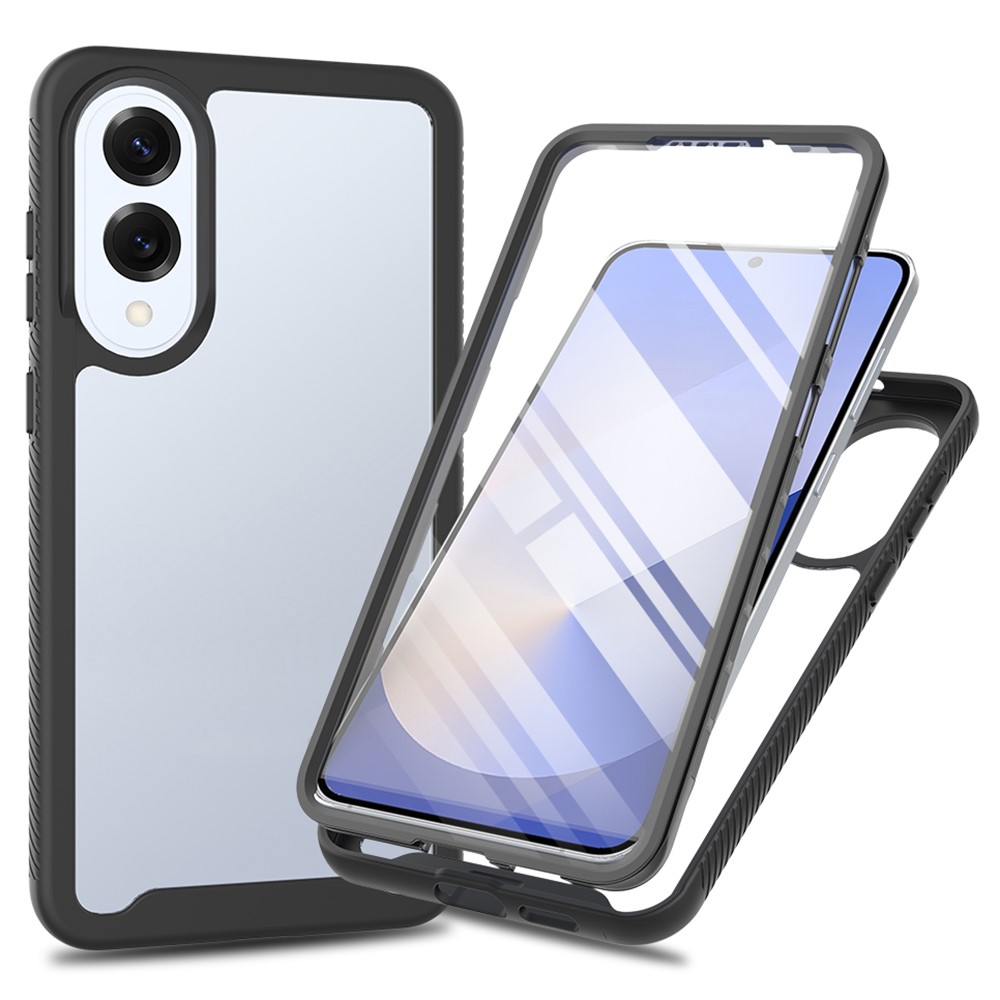  Samsung Galaxy S25 Edge Skal 360 Hybrid Defense Svart - Teknikhallen.se