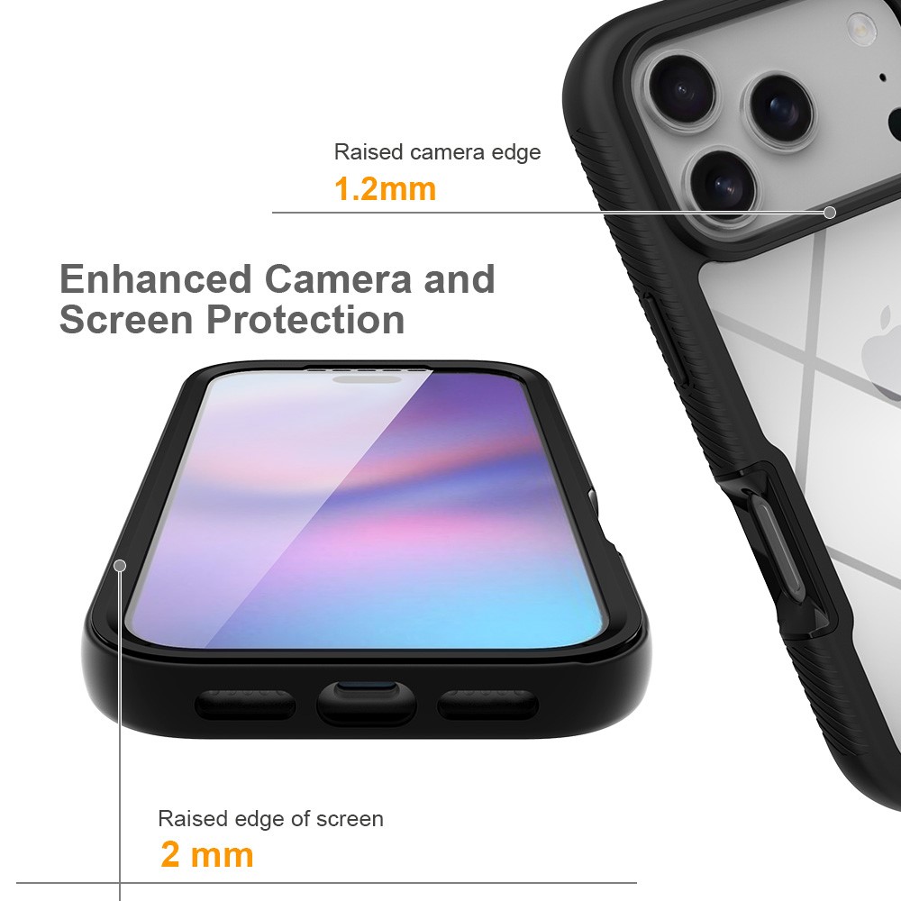  iPhone 17 Pro Skal 360 Hybrid Defense Svart - Teknikhallen.se