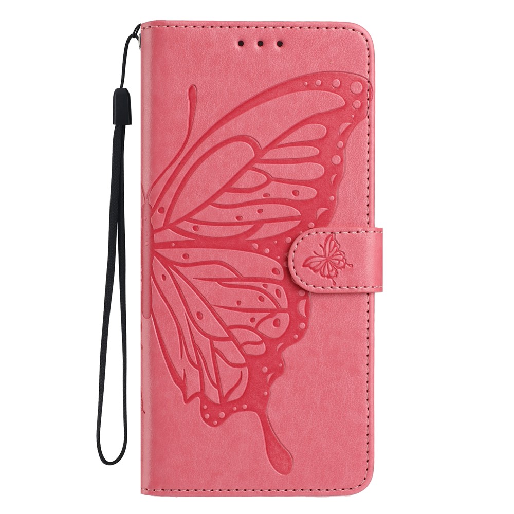  Xiaomi Redmi 15C Fodral Fjäril Tryck Rosa - Teknikhallen.se