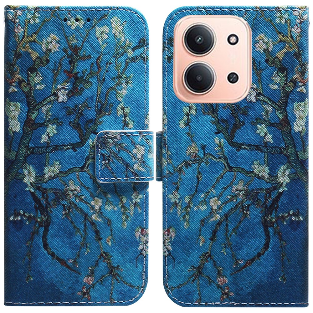  Xiaomi Redmi 15C Fodral Med Tryck Peach Blossom - Teknikhallen.se