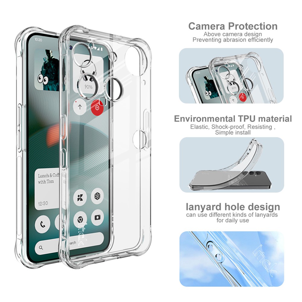 IMAK IMAK Nothing Phone 3 Skal Airbag Shockproof Transparent - Teknikhallen.se