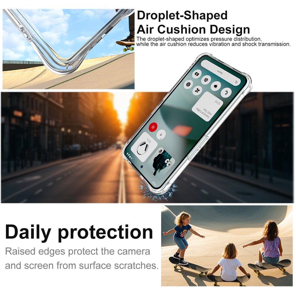 IMAK IMAK Nothing Phone 3 Skal Airbag Shockproof Transparent - Teknikhallen.se