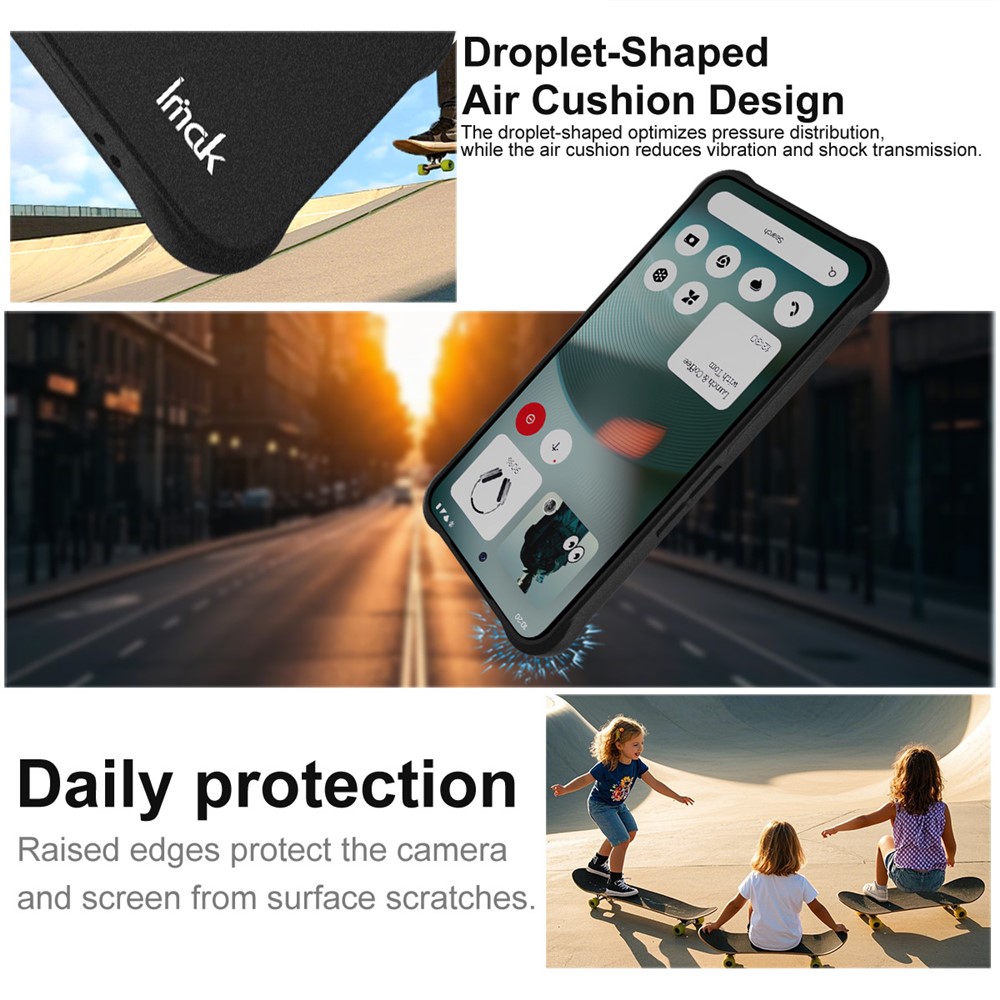 IMAK IMAK Nothing Phone 3 Skal Airbag Shockproof Svart - Teknikhallen.se