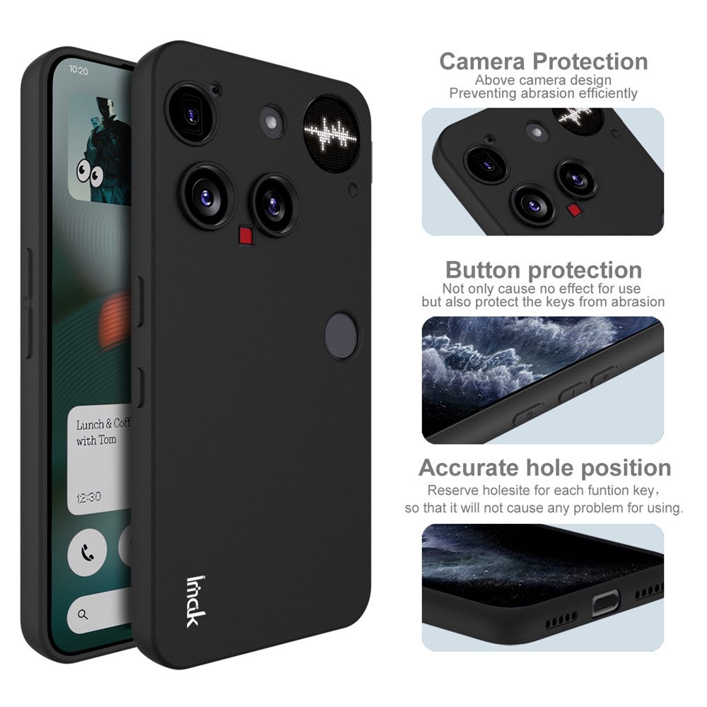 IMAK IMAK Nothing Phone 3 Skal Soft TPU Svart - Teknikhallen.se