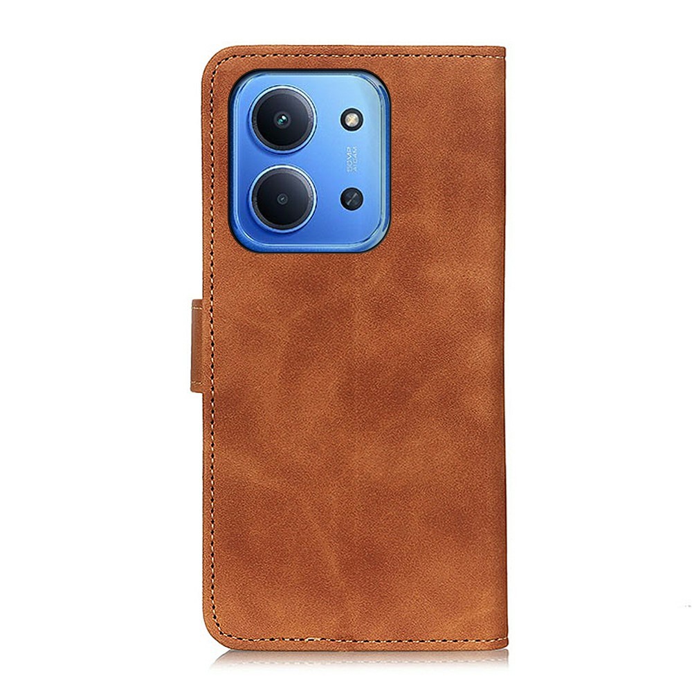 KHAZNEH KHAZNEH Xiaomi Redmi 15C Fodral Retro Läder Brun - Teknikhallen.se