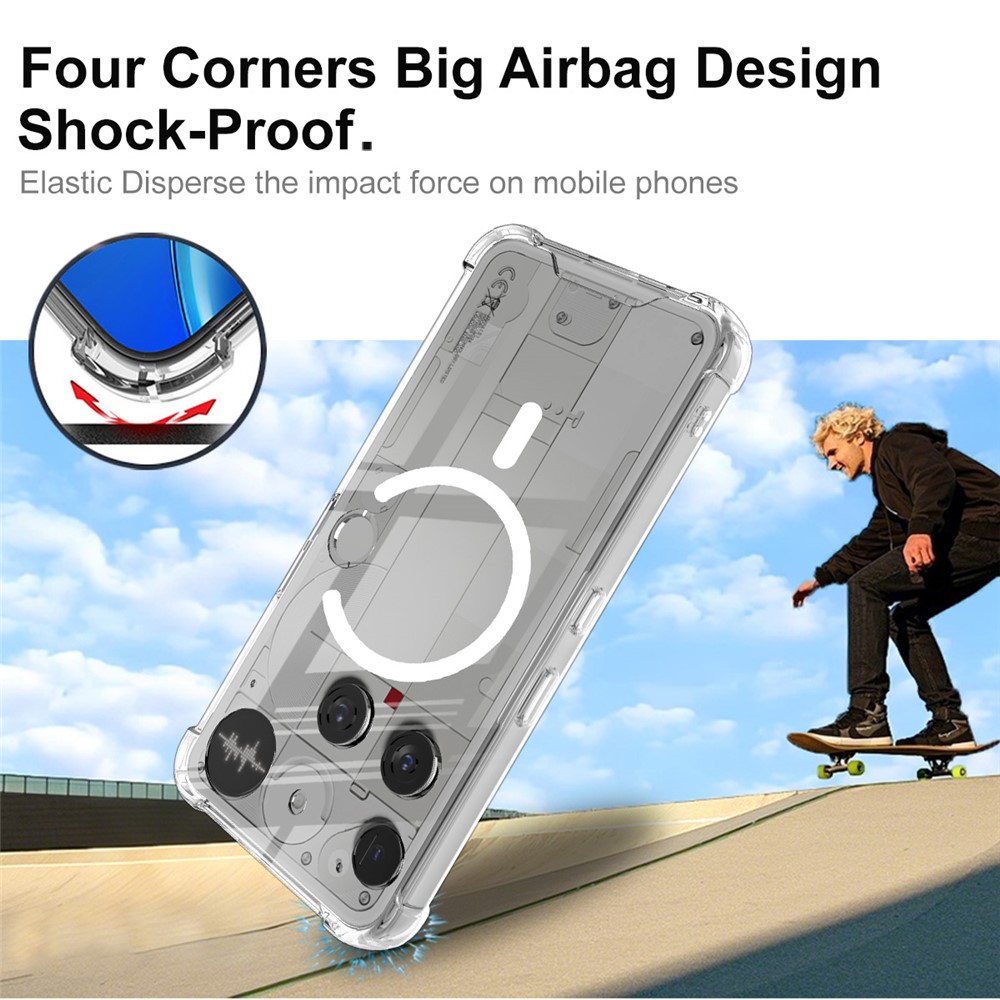 IMAK IMAK Nothing Phone 3 Skal MagSafe Shockproof Transparent - Teknikhallen.se