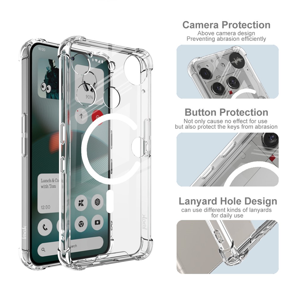 IMAK IMAK Nothing Phone 3 Skal MagSafe Shockproof Transparent - Teknikhallen.se