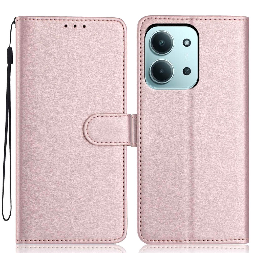  Xiaomi Redmi 15C Fodral Läder Roséguld - Teknikhallen.se