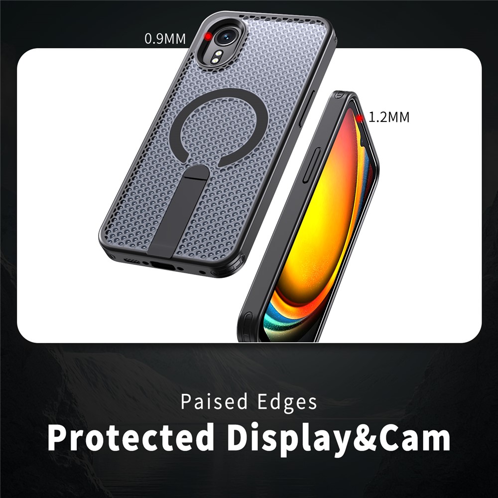  Samsung Galaxy Xcover 7 Skal MagSafe Kickstand Svart - Teknikhallen.se