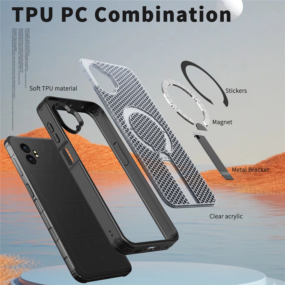  Samsung Galaxy Xcover 7 Pro Skal MagSafe Kickstand Svart - Teknikhallen.se