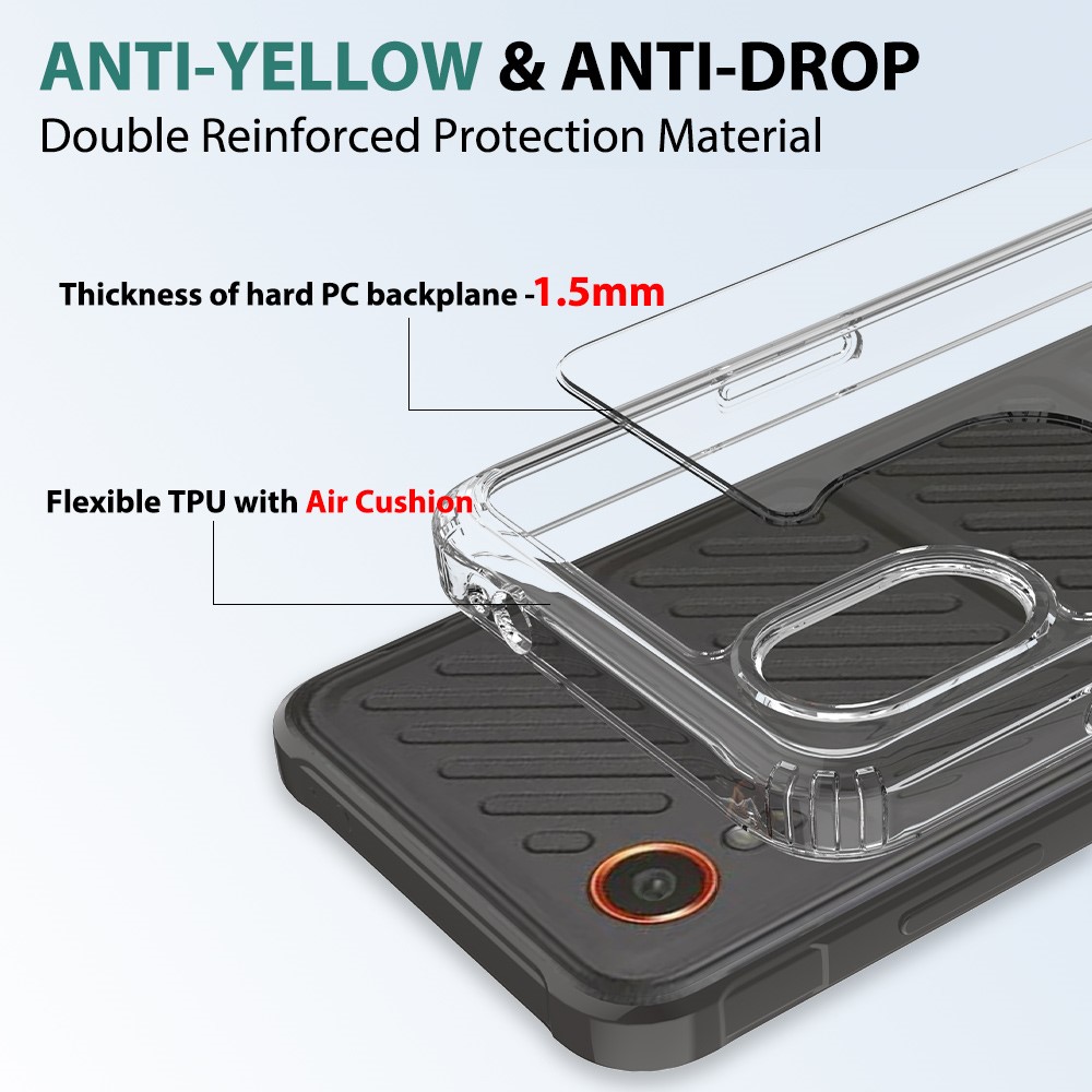 Samsung Galaxy Xcover 7 Skal TPU / Akryl Transparent - Teknikhallen.se