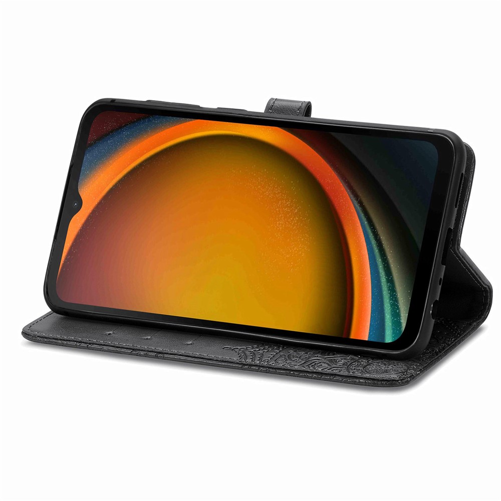  Samsung Galaxy Xcover 7 Fodral Mandala Läder Svart - Teknikhallen.se