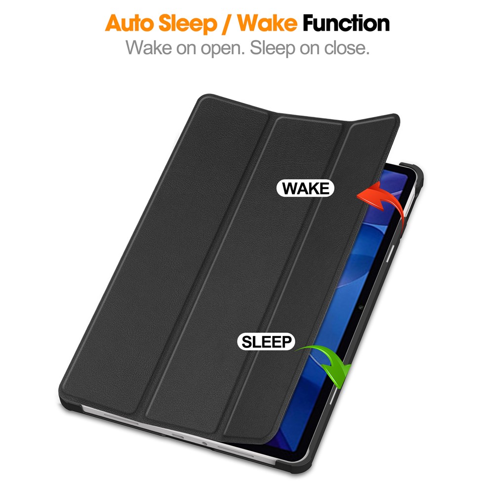  Xiaomi Redmi Pad 2 Fodral Tri-Fold Svart - Teknikhallen.se