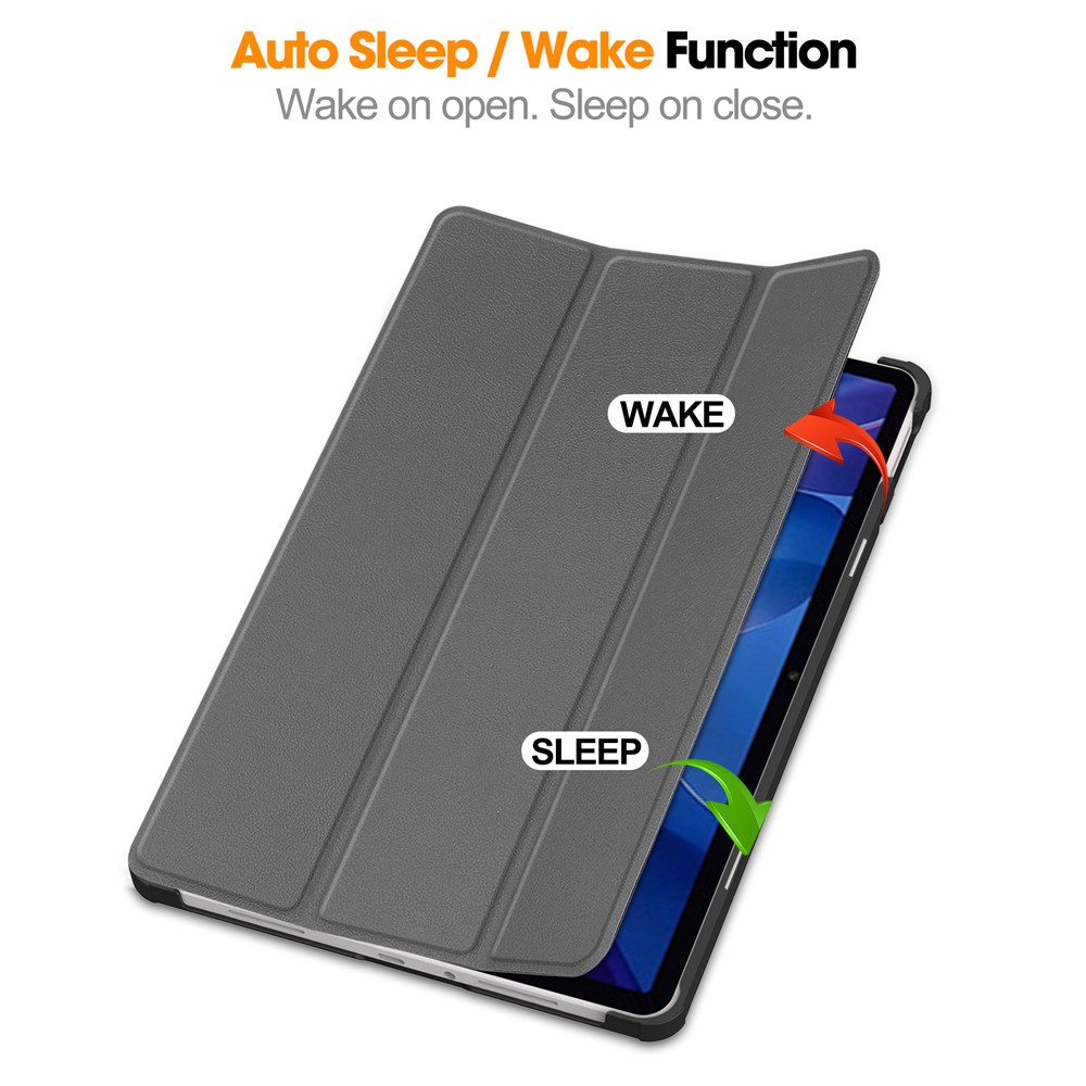  Xiaomi Redmi Pad 2 Fodral Tri-Fold Grå - Teknikhallen.se