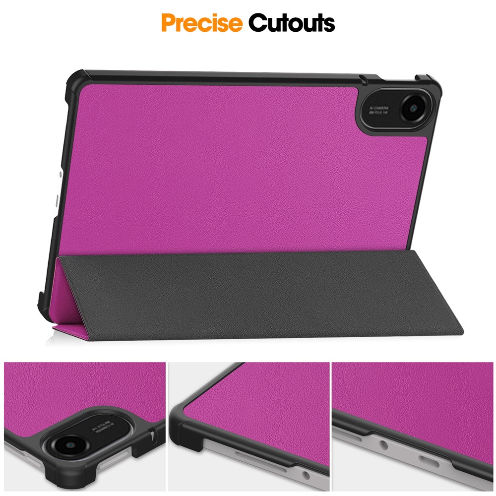  Xiaomi Redmi Pad 2 Fodral Tri-Fold Lila - Teknikhallen.se