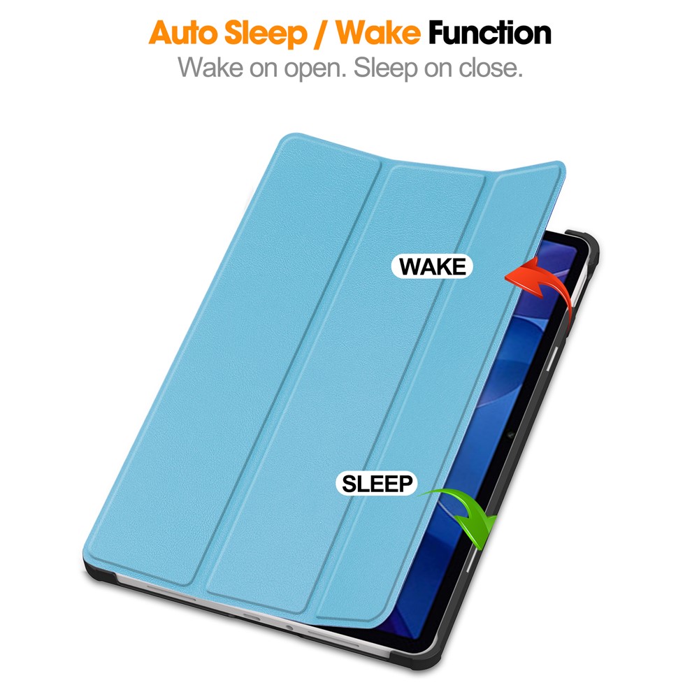  Xiaomi Redmi Pad 2 Fodral Tri-Fold Blå - Teknikhallen.se