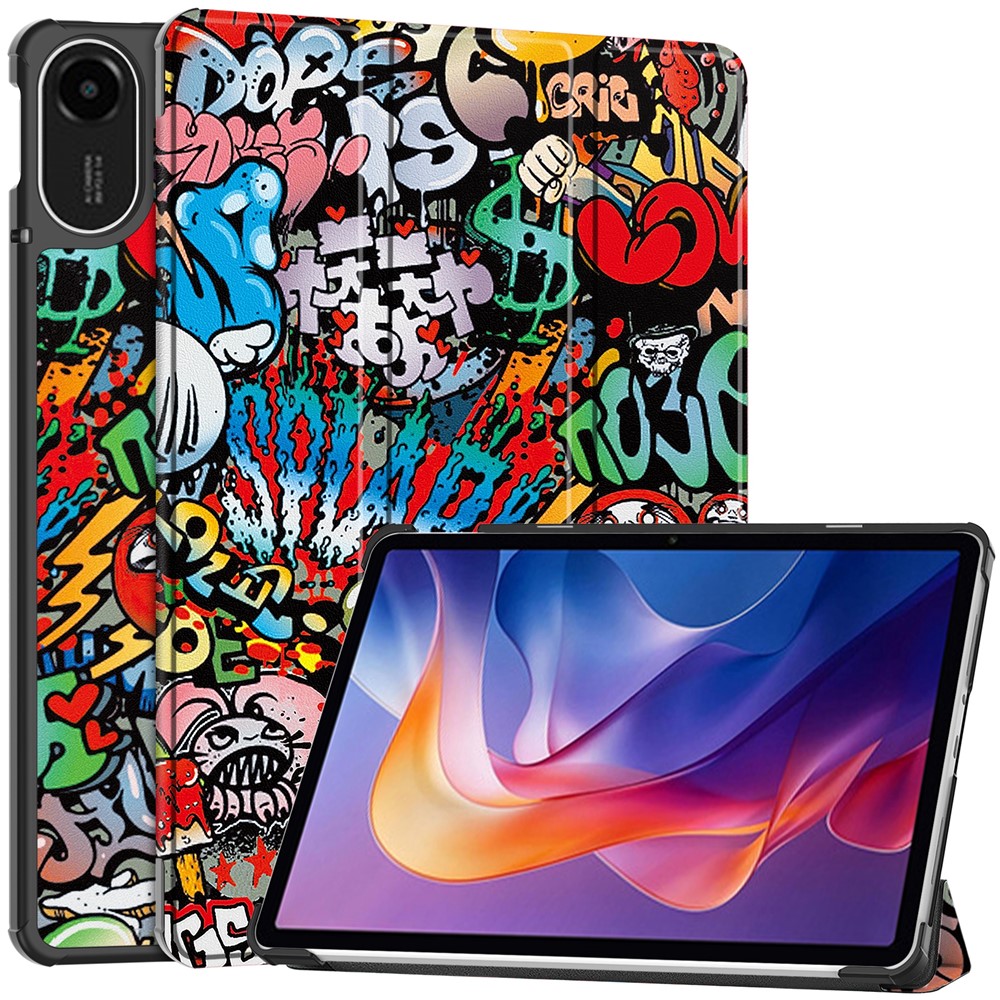  Xiaomi Redmi Pad 2 Fodral Tri-Fold Grafitti - Teknikhallen.se
