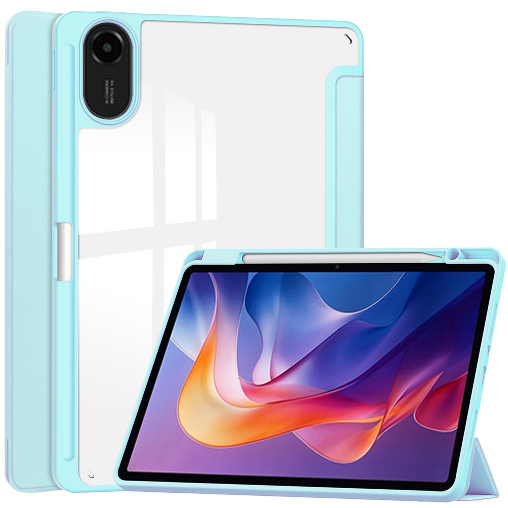  Xiaomi Redmi Pad 2 Fodral Tri-Fold Hybrid Blå - Teknikhallen.se