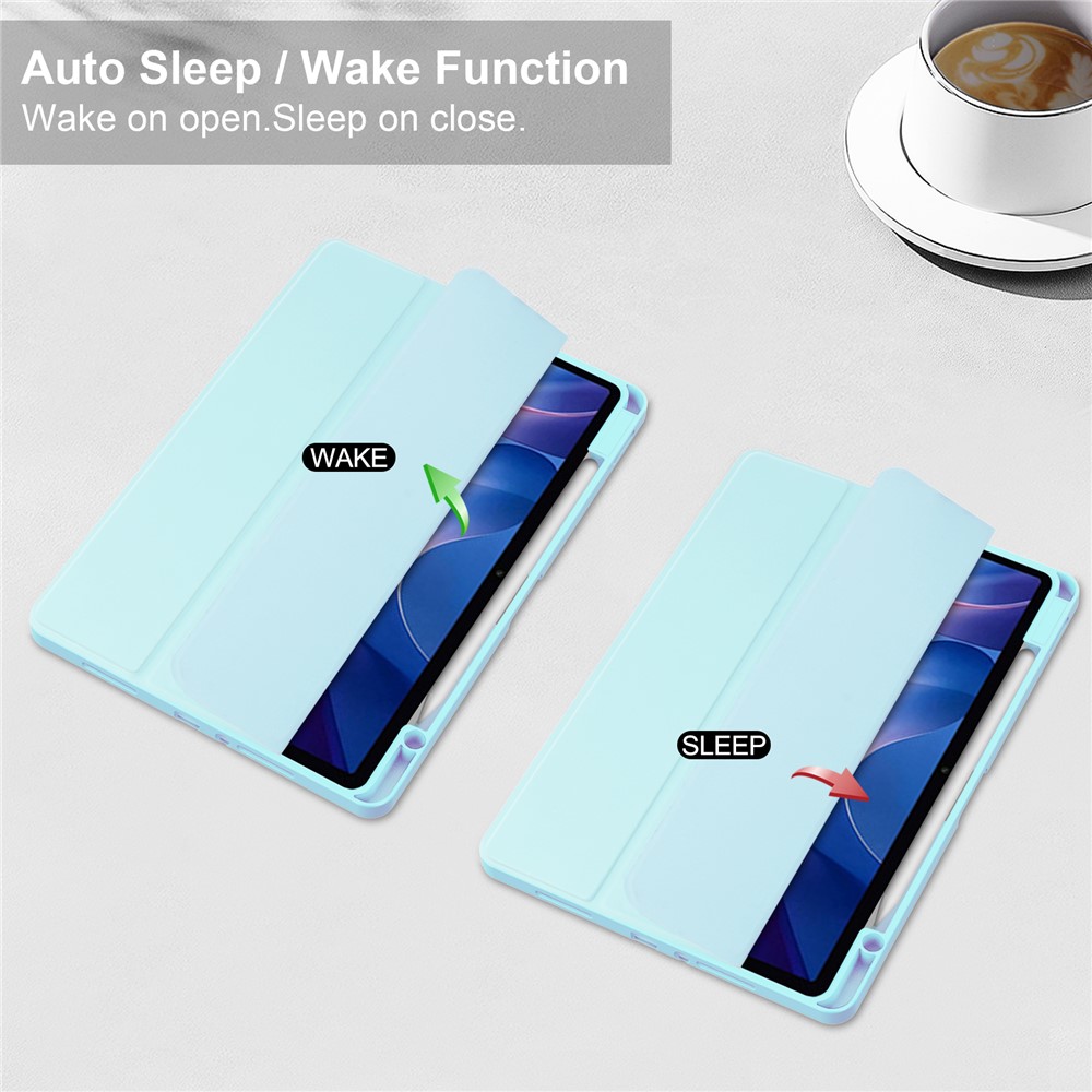  Xiaomi Redmi Pad 2 Fodral Tri-Fold Hybrid Blå - Teknikhallen.se