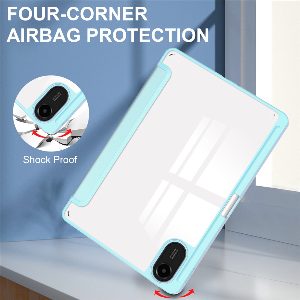  Xiaomi Redmi Pad 2 Fodral Tri-Fold Hybrid Blå - Teknikhallen.se