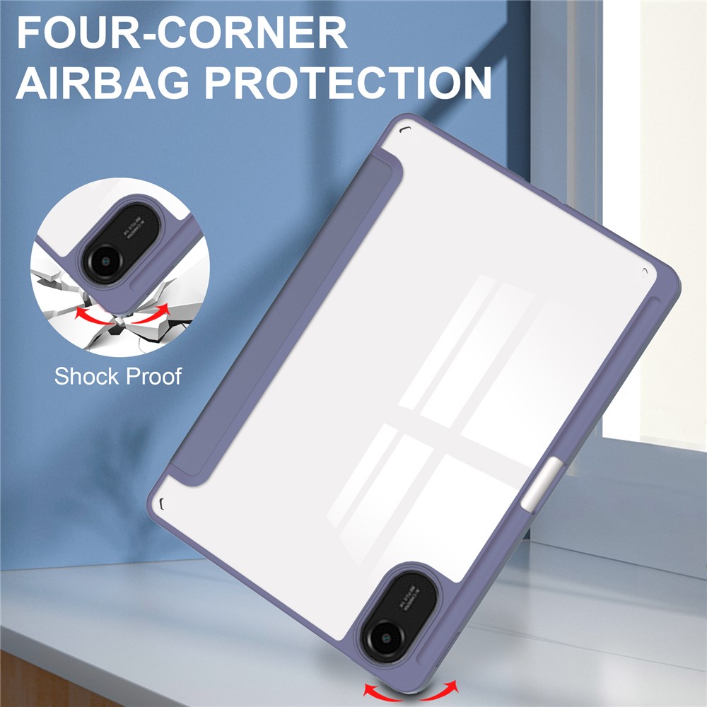  Xiaomi Redmi Pad 2 Fodral Tri-Fold Hybrid Lila - Teknikhallen.se