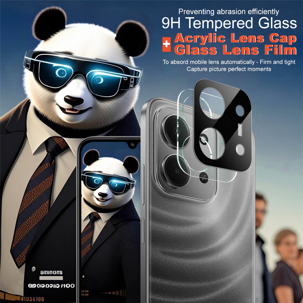 IMAK IMAK Xiaomi Redmi 15C Linsskydd Härdat Glas Svart - Teknikhallen.se