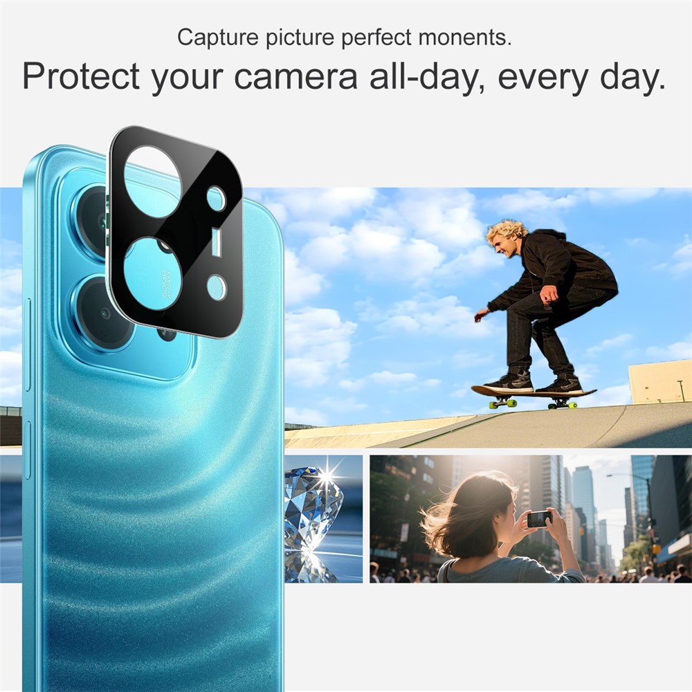 IMAK IMAK Xiaomi Redmi 15C Linsskydd Härdat Glas Svart - Teknikhallen.se