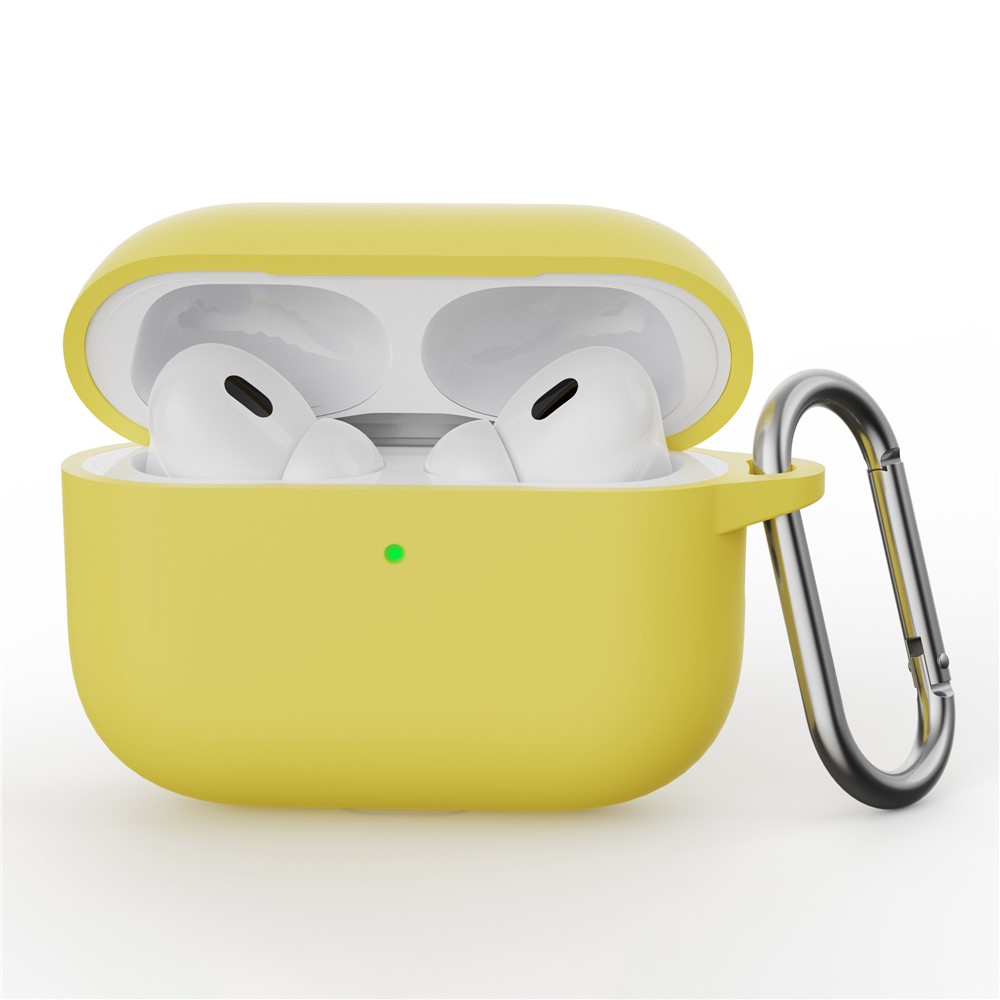  AirPods Pro 3 Skal Med Karbinhake Silikon Gul - Teknikhallen.se