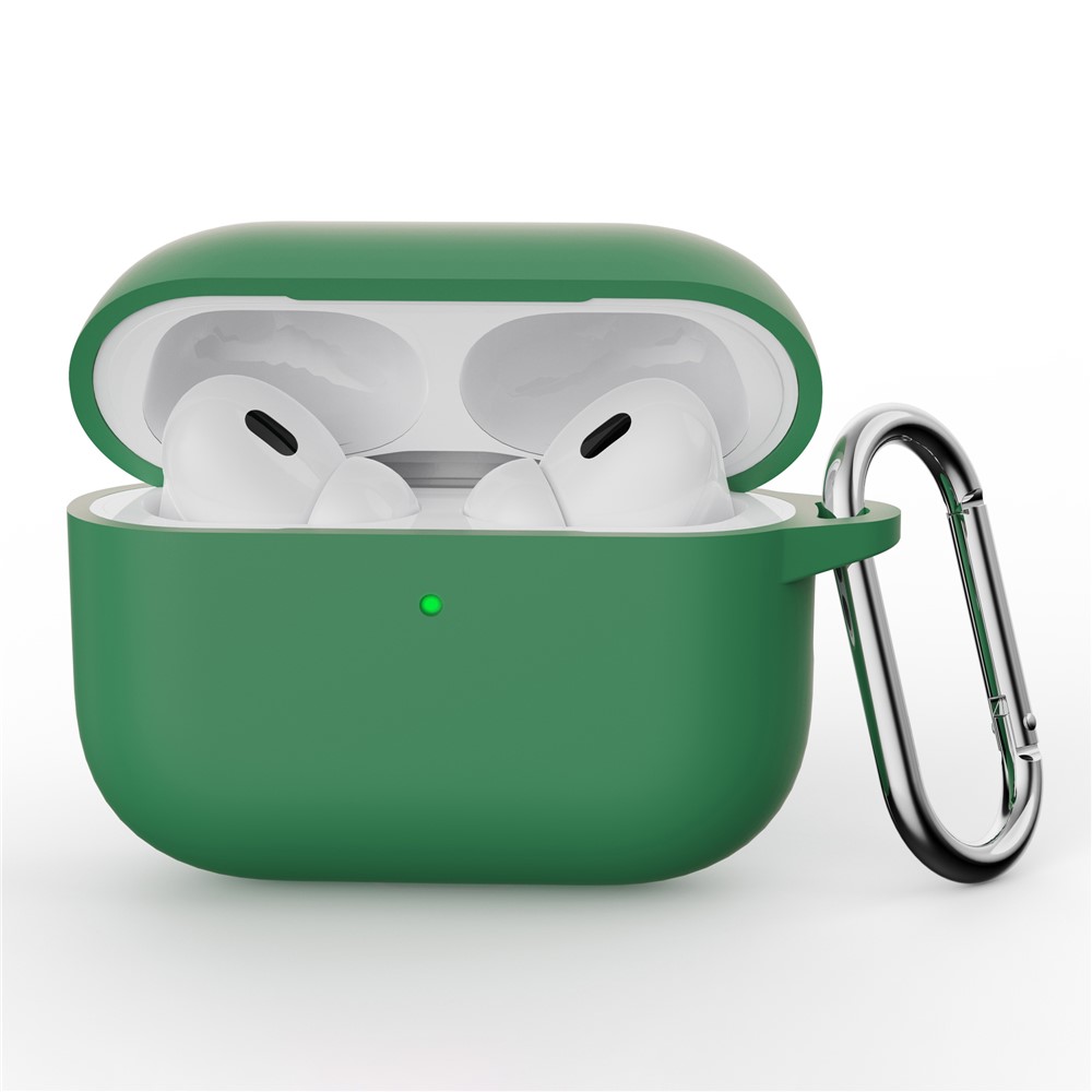  AirPods Pro 3 Skal Med Karbinhake Silikon Grön - Teknikhallen.se