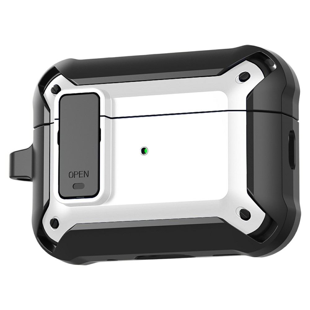  AirPods Pro 3 Skal Shockproof Hybrid Armor Vit - Teknikhallen.se