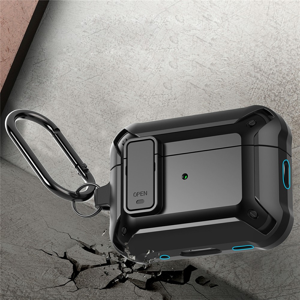  AirPods Pro 3 Skal Shockproof Hybrid Armor Röd - Teknikhallen.se