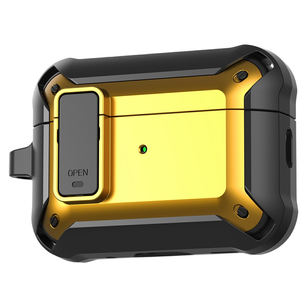  AirPods Pro 3 Skal Shockproof Hybrid Armor Gul - Teknikhallen.se