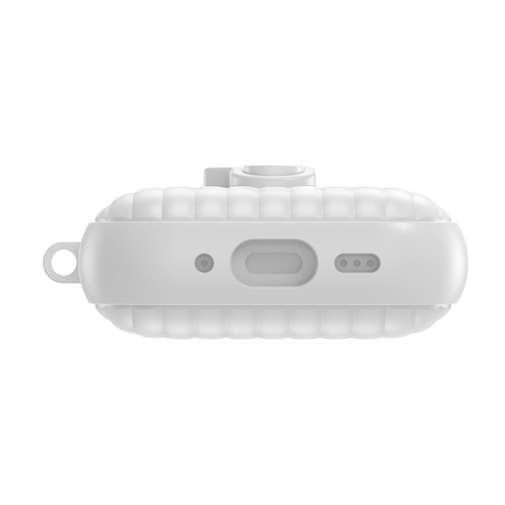  AirPods Pro 3 Skal Hybrid Shell Texture Vit - Teknikhallen.se